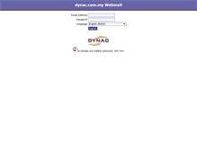 Tablet Screenshot of mail.dynac.com.my
